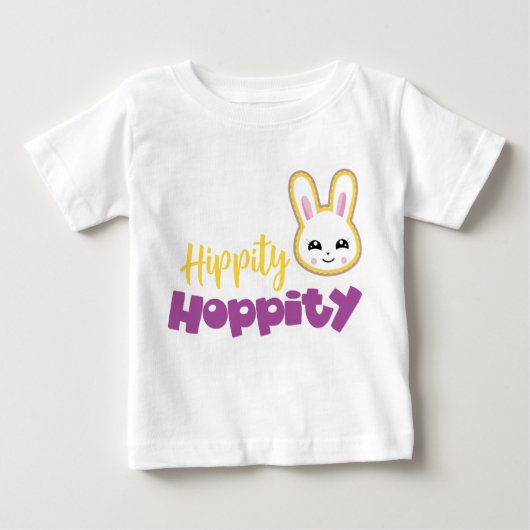 HOPPITY HOPPITY WHITTER EASTER BUNNY PAARSE & GEEL (Voorkant)