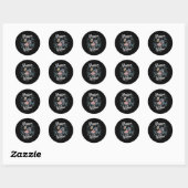 Hoppo De Hippo Bier Bubbels Hippo Fun Premium Ronde Sticker (Vel)