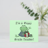 Hoppy 1st-graad leraar overhemden en cadeautjes briefkaart (Staand voorkant)