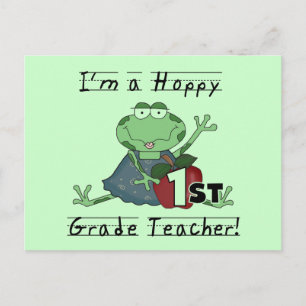 Hoppy 1st-graad leraar overhemden en cadeautjes briefkaart