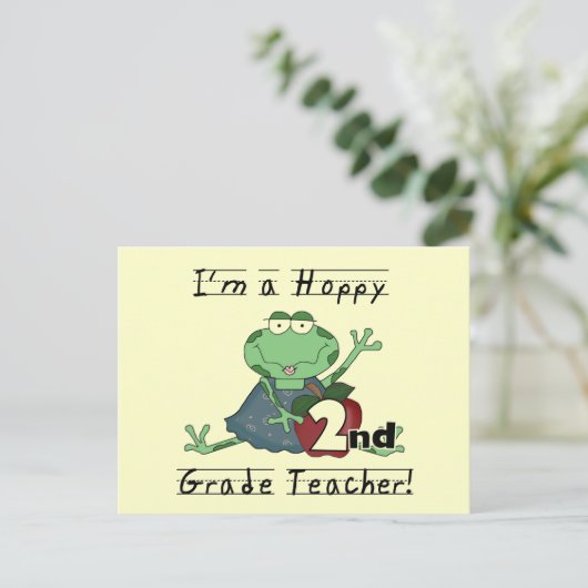 Hoppy 2e graad leraar overhemden en cadeaus briefkaart (Staand voorkant)