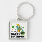 Hoppy 30ste Verjaardag van Froggie Sleutelhanger (Voorkant)