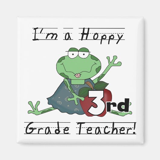 Hoppy 3e klas leraar Tshirts en geschenken Magneet (Voorkant)