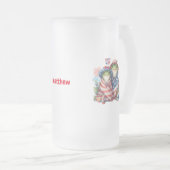 "Hoppy" 4 juli Onafhankelijkheidsdag Kikkerontwerp Matglas Bierpul (Voorkant rechts)