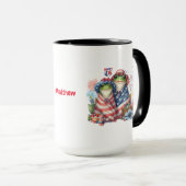 "Hoppy" 4 juli Onafhankelijkheidsdag Kikkerontwerp Mok (Voorkant rechts)