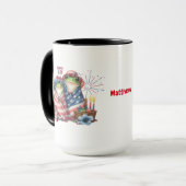 "Hoppy" 4 juli Onafhankelijkheidsdag Kikkerontwerp Mok (Voorkant links)