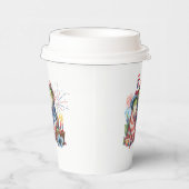 "Hoppy" 4 juli Onafhankelijkheidsdag Kikkerontwerp Papieren Bekers (Rechts)