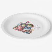 "Hoppy" 4 juli Onafhankelijkheidsdag Kikkerontwerp Papieren Bordje (Gekanteld)