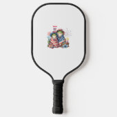 "Hoppy" 4 juli Onafhankelijkheidsdag Kikkerontwerp Pickleball Paddle (Achterkant)