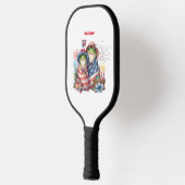 "Hoppy" 4 juli Onafhankelijkheidsdag Kikkerontwerp Pickleball Paddle (Links)