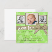 Hoppy Baby Fotoaankondiging Aankondiging (Voorkant / Achterkant)