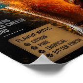 Hoppy Bier en Burger Combinatie Kunst Poster (Hoek)