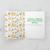 Hoppy Birthday Beer Kaart (Binnen)