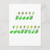 HOPPY BIRTHDAY BRIEFKAART (Voorkant)