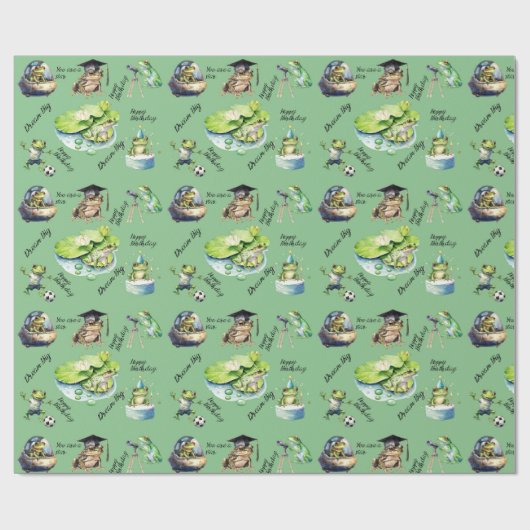 Hoppy Birthday Cadeaupapier (Vlak)