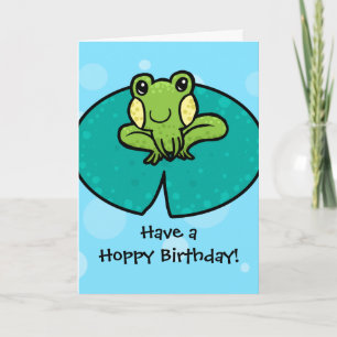 Hoppy Birthday frog birthday card Kaart