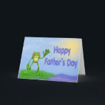 Hoppy Birthday Frog Kaart<br><div class="desc">Happy Birthday kikker,  Anita Lee Frog Tube, </div>