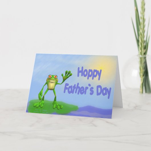 Hoppy Birthday Frog Kaart (Voorkant)