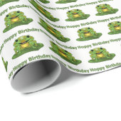 Hoppy Birthday Frog-rapppapier Cadeaupapier (Rol Hoek)