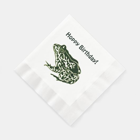 Hoppy Birthday Frog Servetten (Hoek)