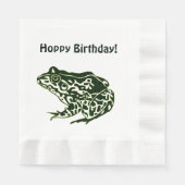 Hoppy Birthday Frog Servetten (Voorkant)