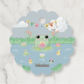 Hoppy Birthday Frog Thank You Bedankjes Labels (Achterkant)