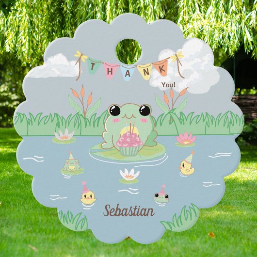 Hoppy Birthday Frog Thank You Bedankjes Labels