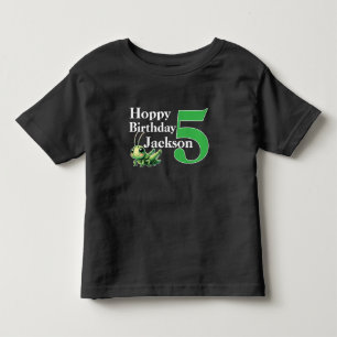 Hoppy Birthday Grasshopper 5e verjaardag Kinder Shirts