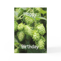 Hoppy Birthday-groet: wilde hop