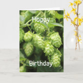 Hoppy Birthday-groet: wilde hop Kaart (Gele Bloem)
