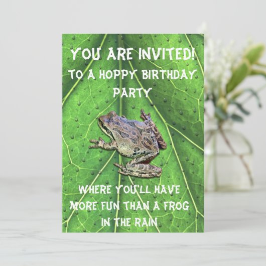 HOPPY BIRTHDAY KAART (Staand voorkant)