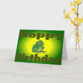 Hoppy Birthday Kaart (Gele Bloem)