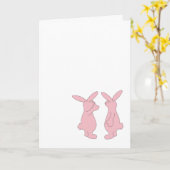 Hoppy Birthday Rabbits Kaart (Gele Bloem)