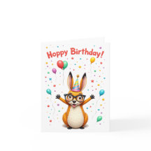 Hoppy Birthday! Schattigee Kangoeroe Verjaardag Ka