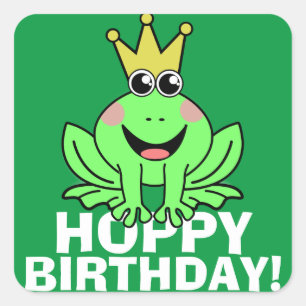 Hoppy Birthday Vierkante Sticker