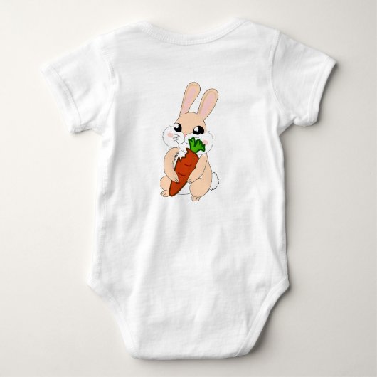 Hoppy Bunny Baby Bodysuit (Achterkant)