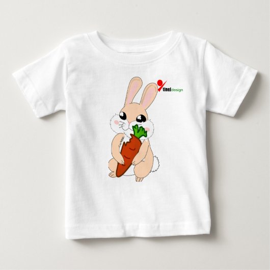 Hoppy Bunny Baby T-shirt (Voorkant)