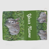 Hoppy Bunny Golfhanddoek (Horizontaal)