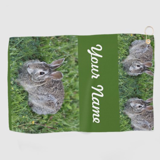 Hoppy Bunny Golfhanddoek (Horizontaal)