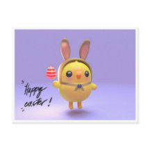 Hoppy Chickling-Easter chicklet with bunny hat