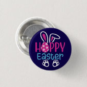 Hoppy Easter-64054 Ronde Button 3,2 Cm (Voorkant /achterkant)