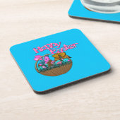 Hoppy Easter Basket Drankjes Onderzetter (Linkerzijde)