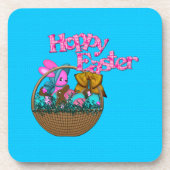 Hoppy Easter Basket Drankjes Onderzetter (Voorkant)