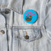 Hoppy Easter Basket Ronde Button 5,7 Cm (In situ)