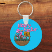 Hoppy Easter Basket Sleutelhanger (Voorkant)