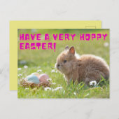 Hoppy Easter Briefkaart (Voorkant / Achterkant)