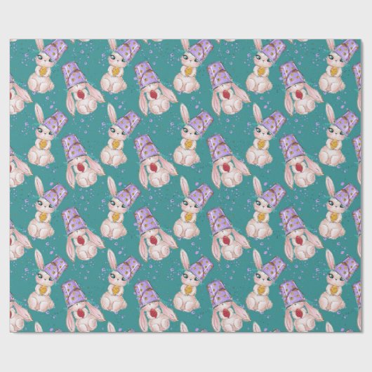 Hoppy Easter Bunnies Cadeaupapier (Vlak)