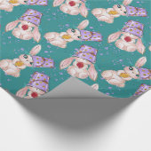 Hoppy Easter Bunnies Cadeaupapier (Hoek)