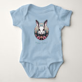 Hoppy Easter Bunny Baby Bodysuit (Voorkant)