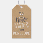 HOPPY EASTER BUNNY CADEAULABEL (Voorkant)